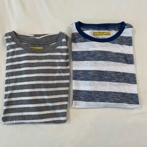 Prince & Fox Striped Tees in Gray and Blue
